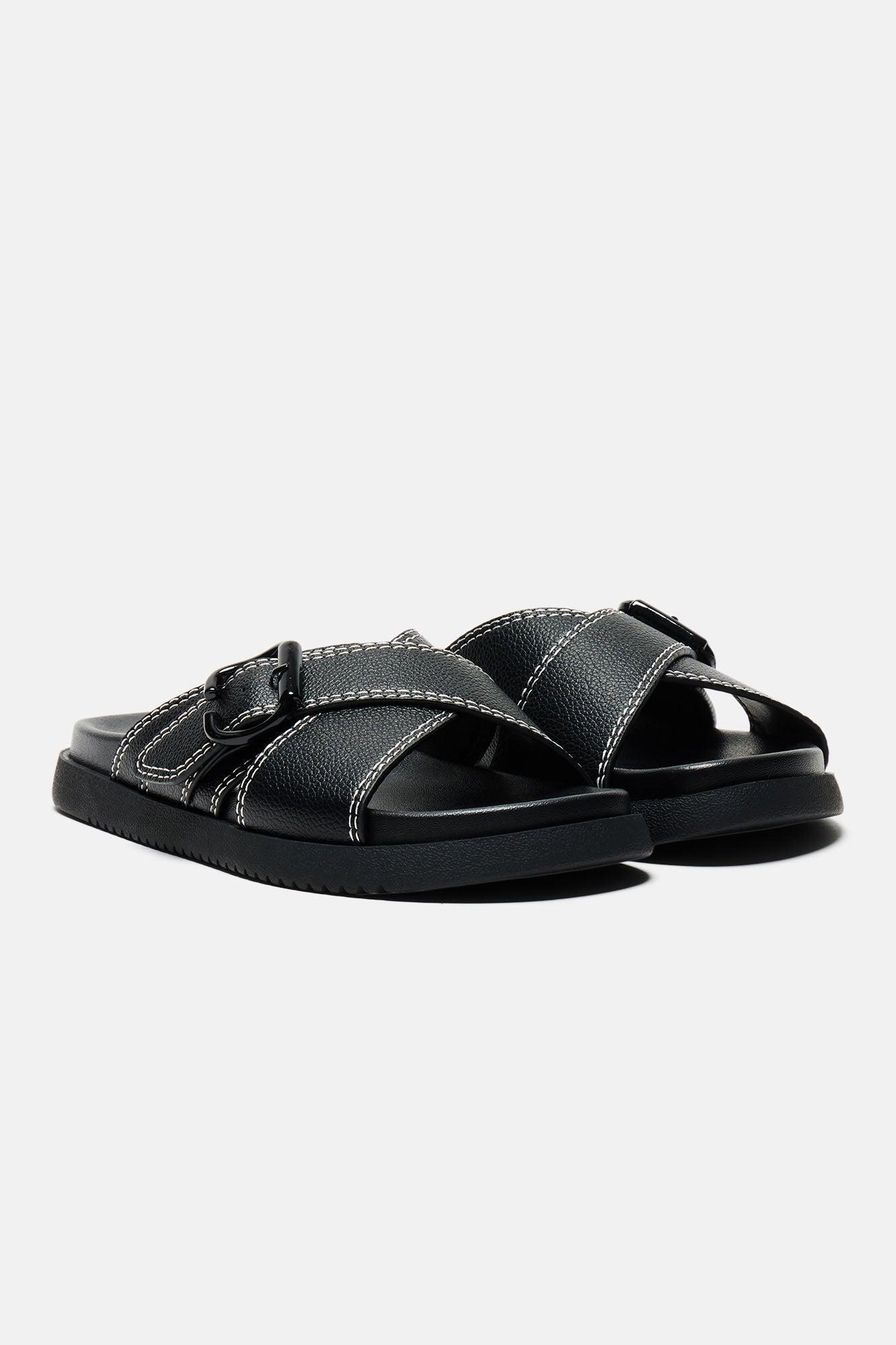 Your Only Pick Casual Slides - Black Product Image