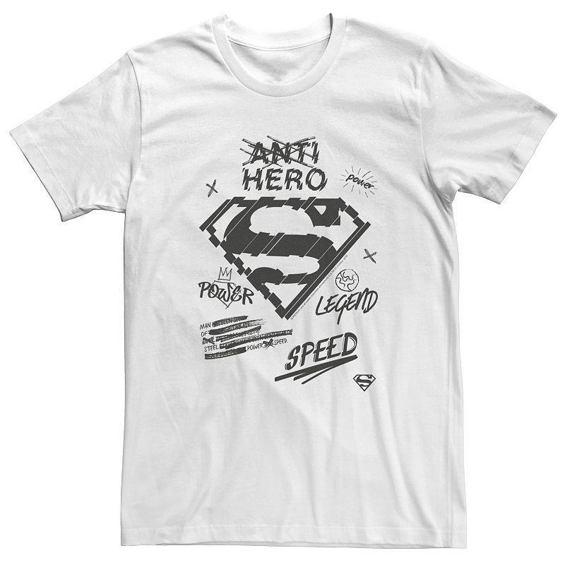 Big & Tall DC Comics Superman Sketched Chest Logo Tee, Mens Product Image