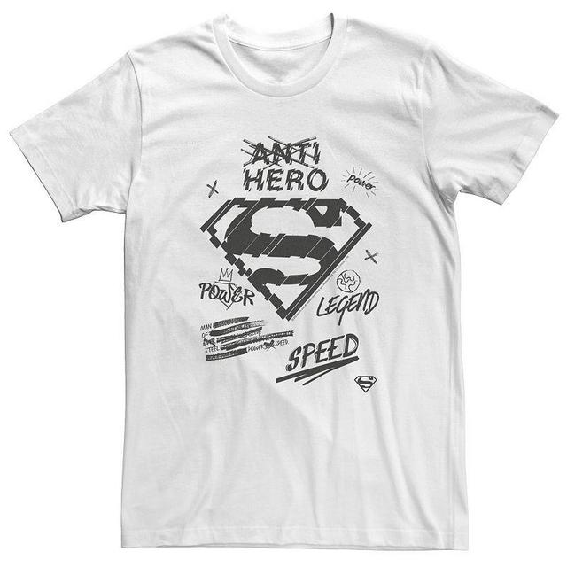 Big & Tall DC Comics Superman Sketched Chest Logo Tee, Mens Product Image