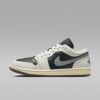 Jordan Womens Jordan AJ 1 Low - Womens Basketball Shoes Anthracite/Jade Product Image