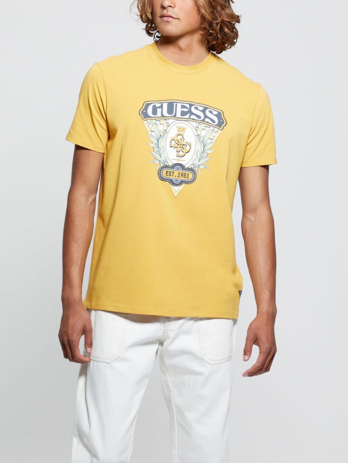 Guess Mens Eco Quatro G Crest Logo Tee Product Image