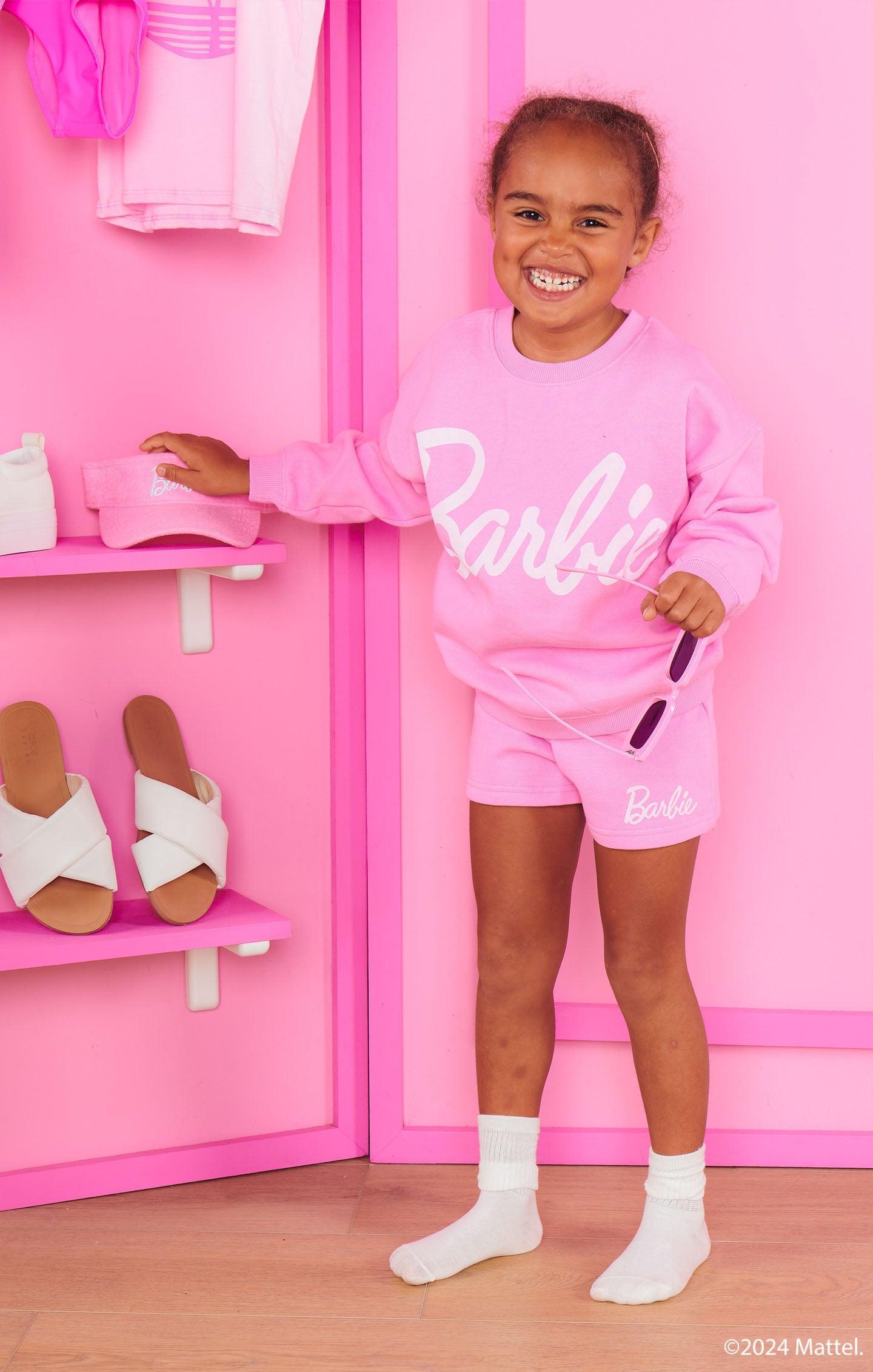 Playdate Sweat Shorts ~ Lil Barbie™ Graphic Kids Product Image