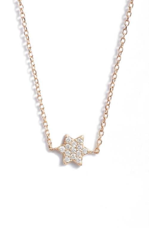 Anzie Love Letter Diamond Star of David Pendant Necklace Product Image