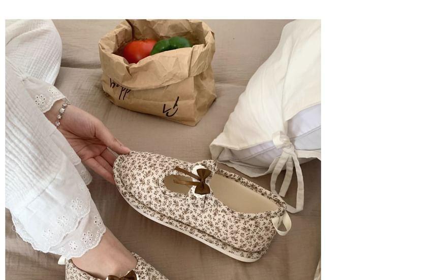 Floral Bow Slip-Ons Product Image