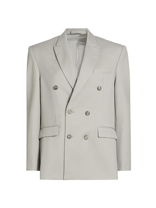 Womens Double-Breasted Wool Blazer Product Image