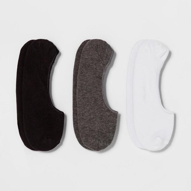 Womens 3pk Liner Socks - A New Day Black/Charcoal/White 4-10 Product Image