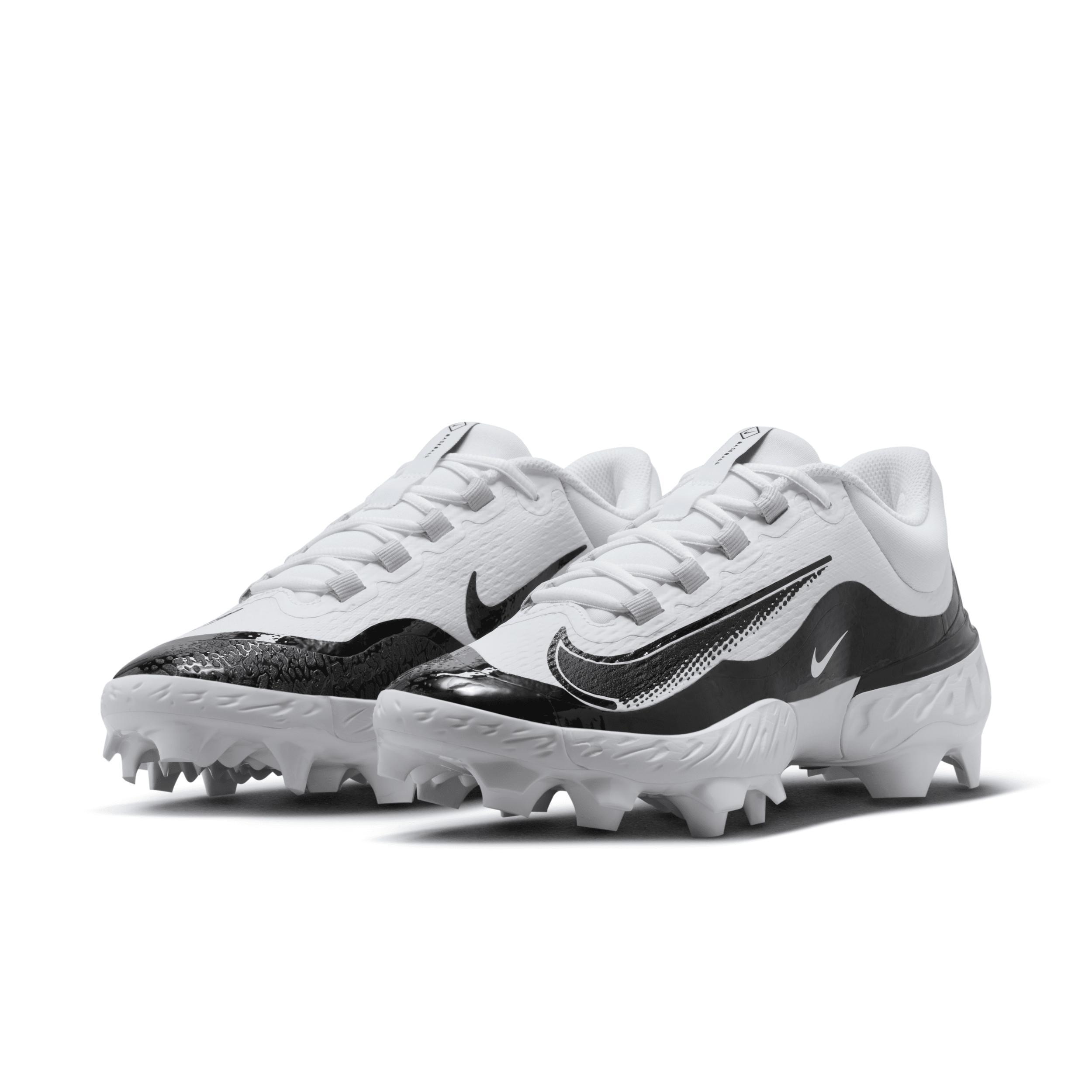 Nike Mens Nike Alpha Huarache Elite 4 Low MCS - Mens Baseball Shoes White/Pure Platinum/Black Product Image