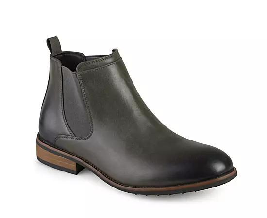 Vance Co. Landon Mens Tru Comfort Foam Pull-on Chelsea Boots Green Product Image