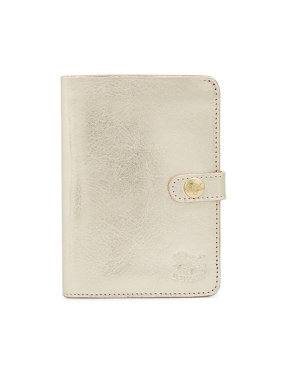 Womens Medium Platino Leather Wallet Product Image