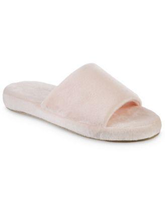 Isotoner Signature Womens Velour Astra Slide Slippers Product Image