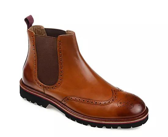 Thomas & Vine Nash Mens Wingtip Chelsea Ankle Boots Product Image