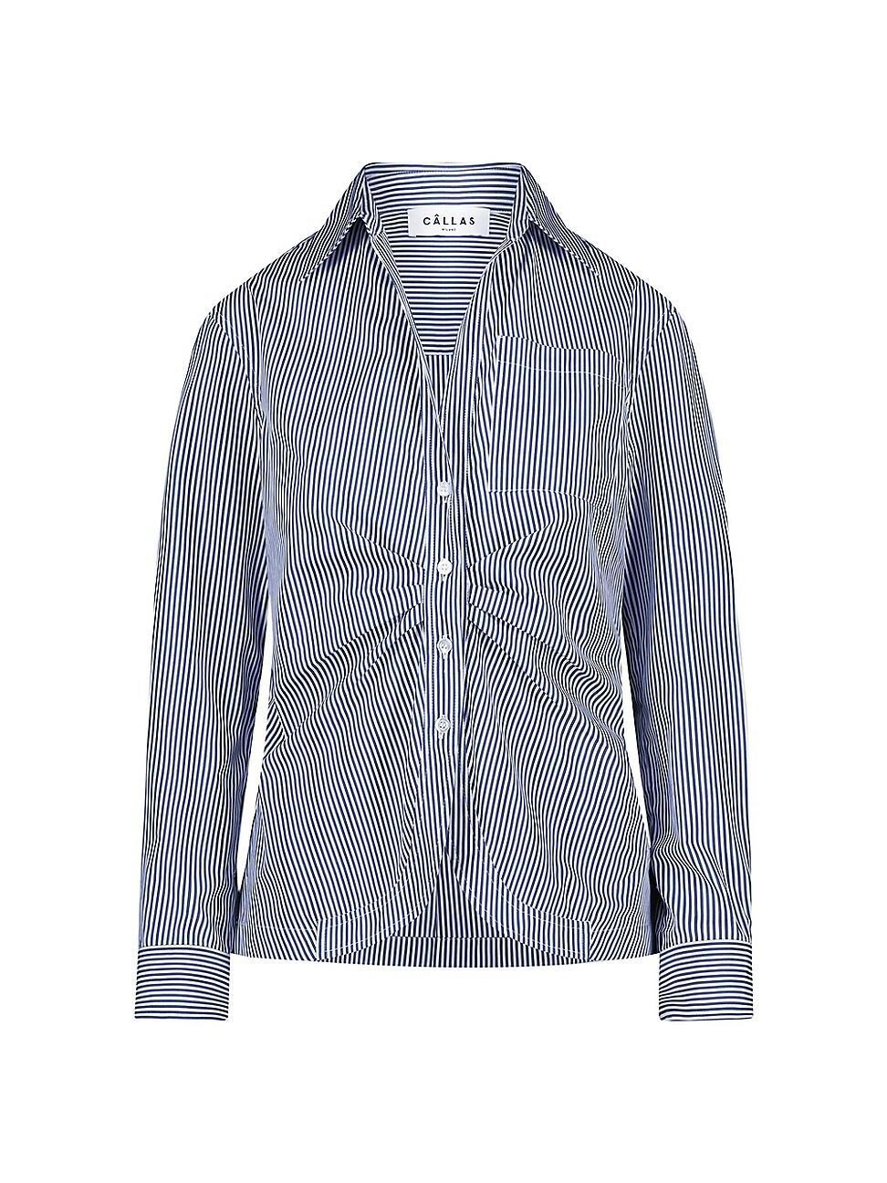 Womens Sierra Classic Stripe Poplin Shirt Product Image