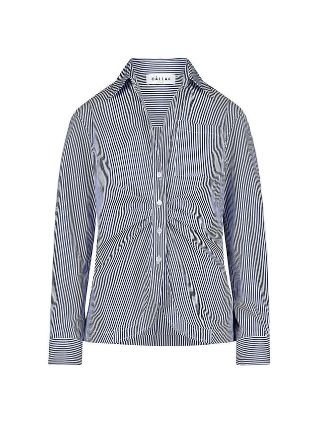 Womens Sierra Classic Stripe Poplin Shirt Product Image