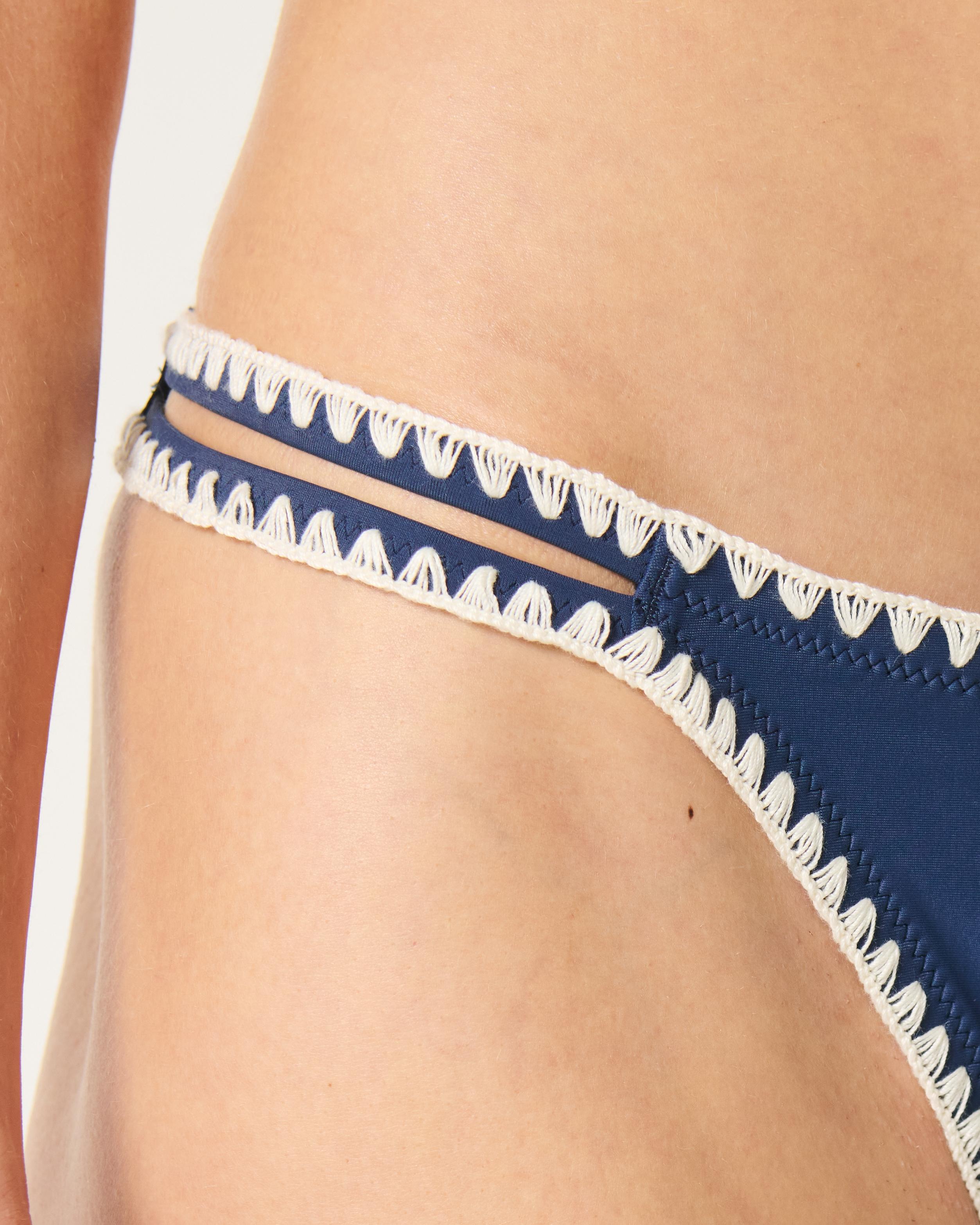 Embroidered High-Leg Cheekiest Bikini Bottom Product Image