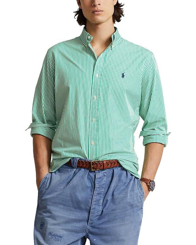 Polo Ralph Lauren Cotton Stretch Poplin Classic Fit Button Down Shirt Product Image