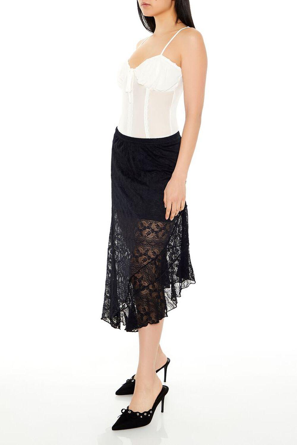 Lace Tulip-Hem Midi Skirt | Forever 21 Product Image