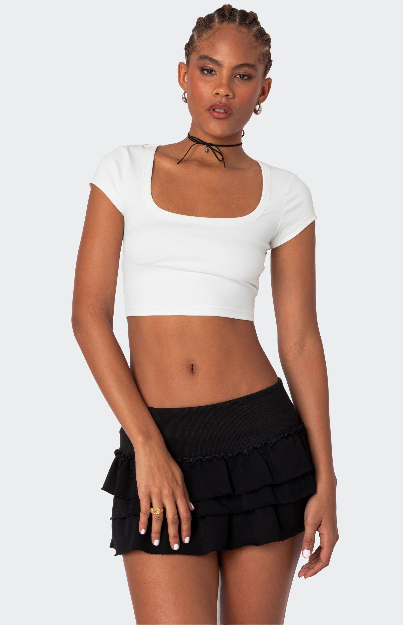 Edikted Women's Ricki Cropped T-Shirt Product Image