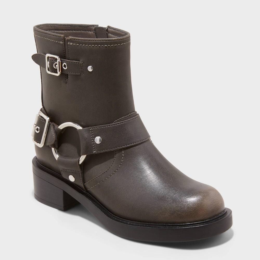 Womens Connor Harness Buckle Ankle Boots - Universal Thread Brown 6 Product Image