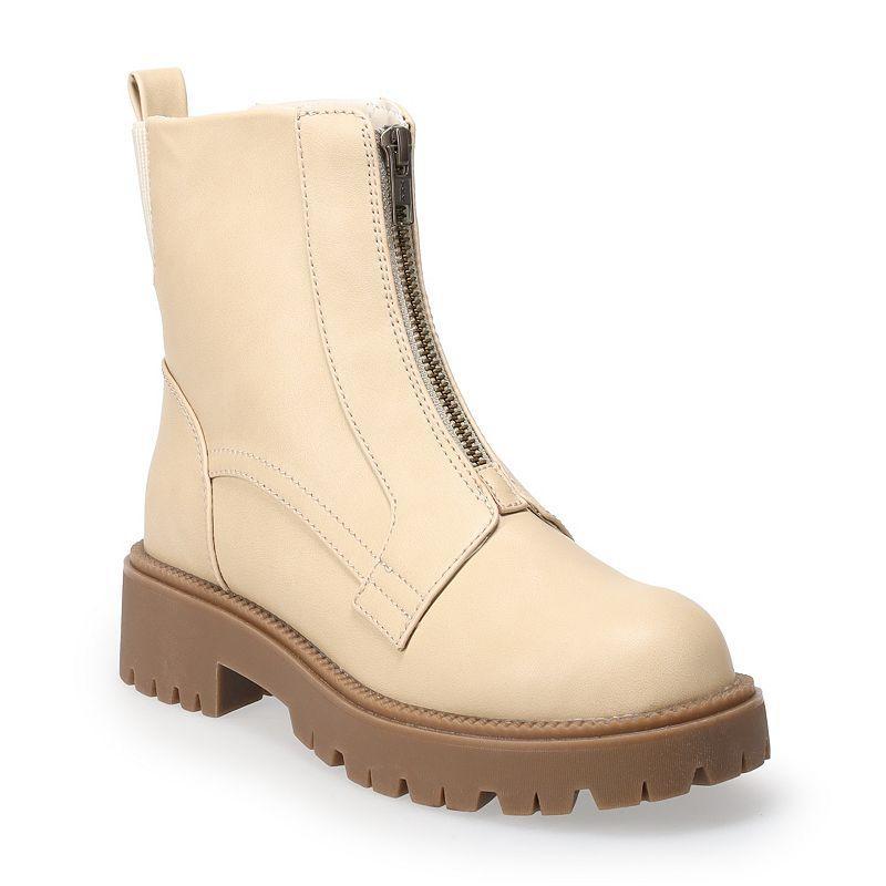 SO Front Zipper Womens Ankle Boots product image