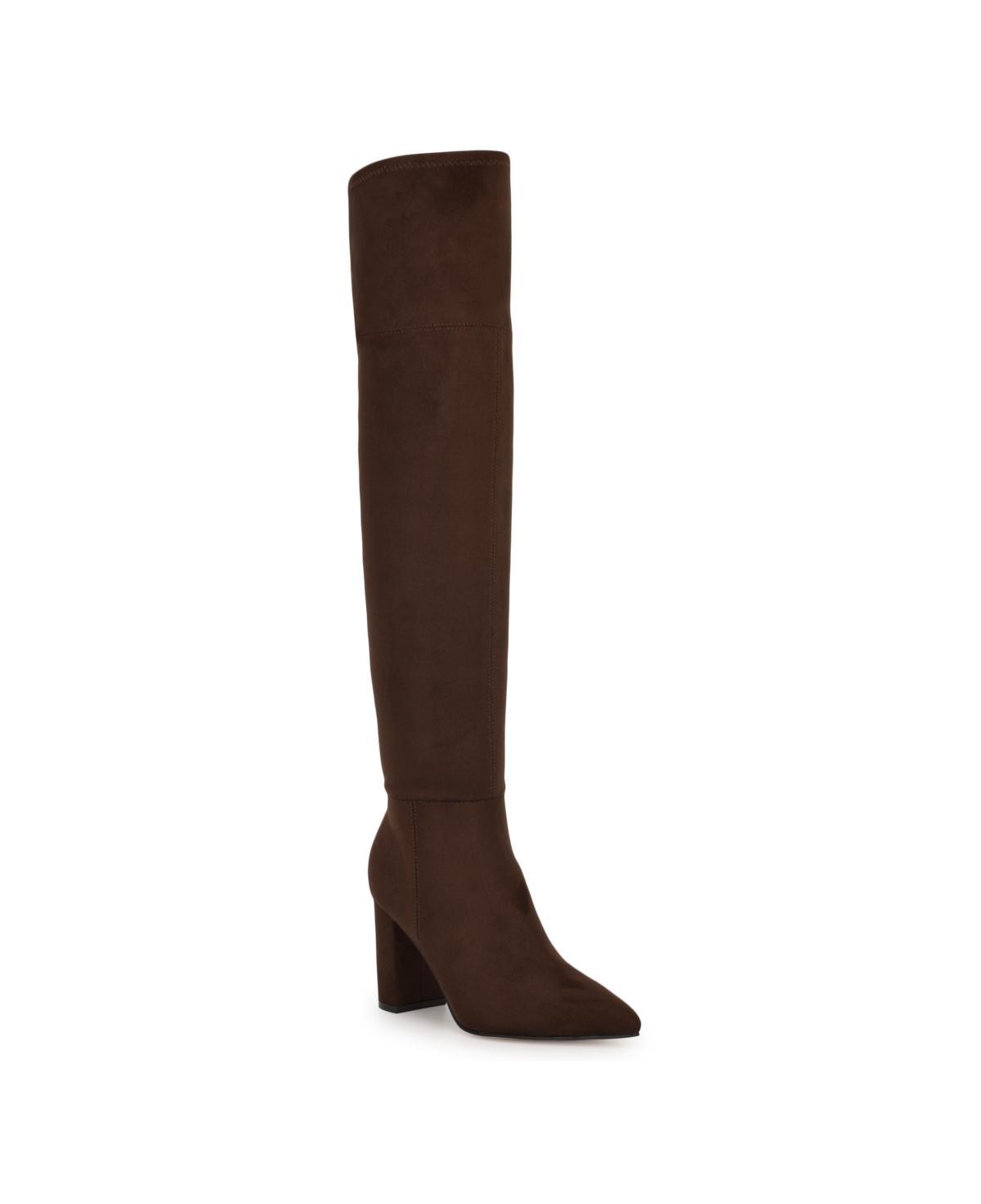 Nine West Miykah Womens Pointy Toe Thigh-High Dress Boots Product Image