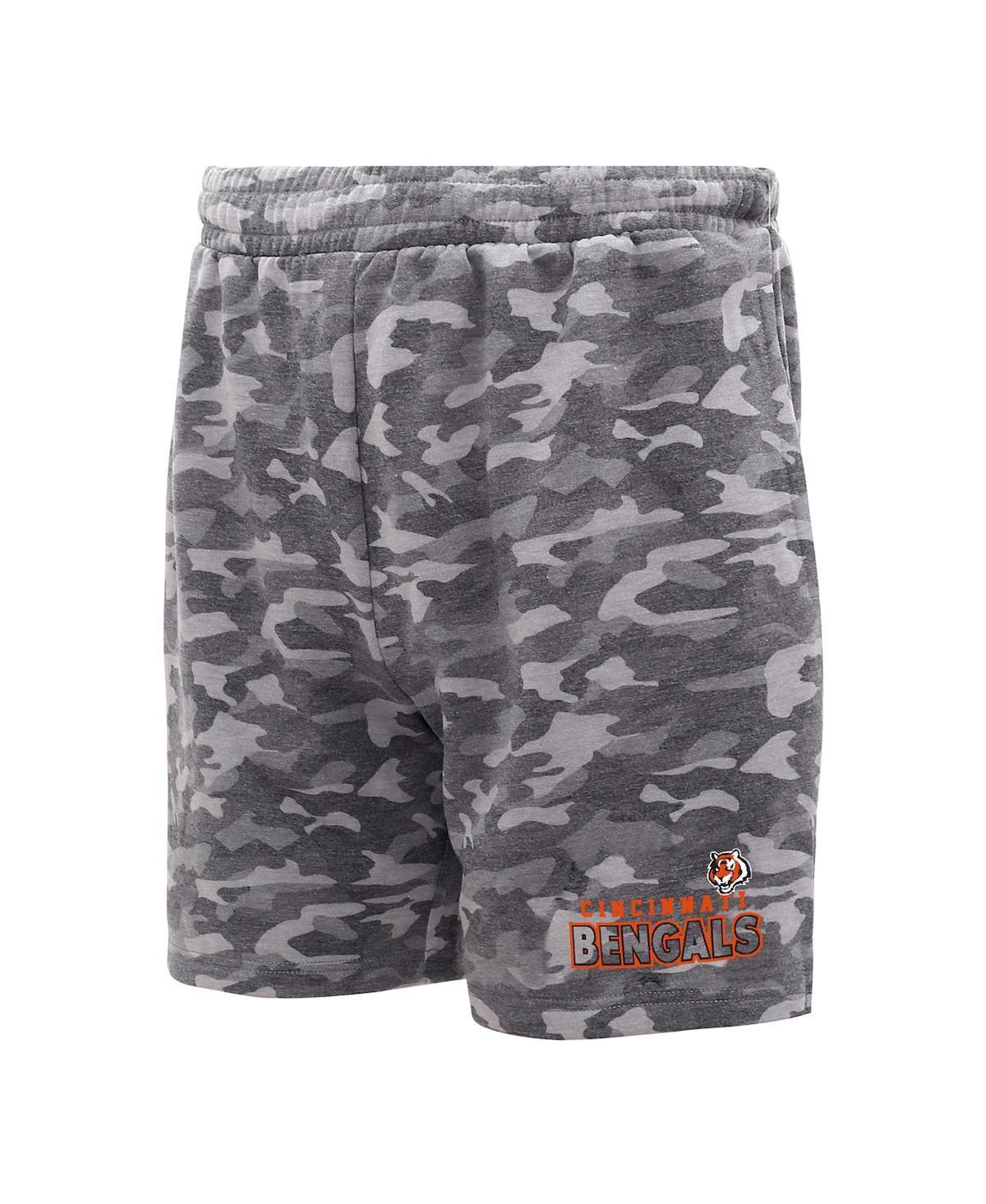 Mens Concepts Sport Charcoal Pittsburgh Steelers Biscayne Camo Shorts Product Image