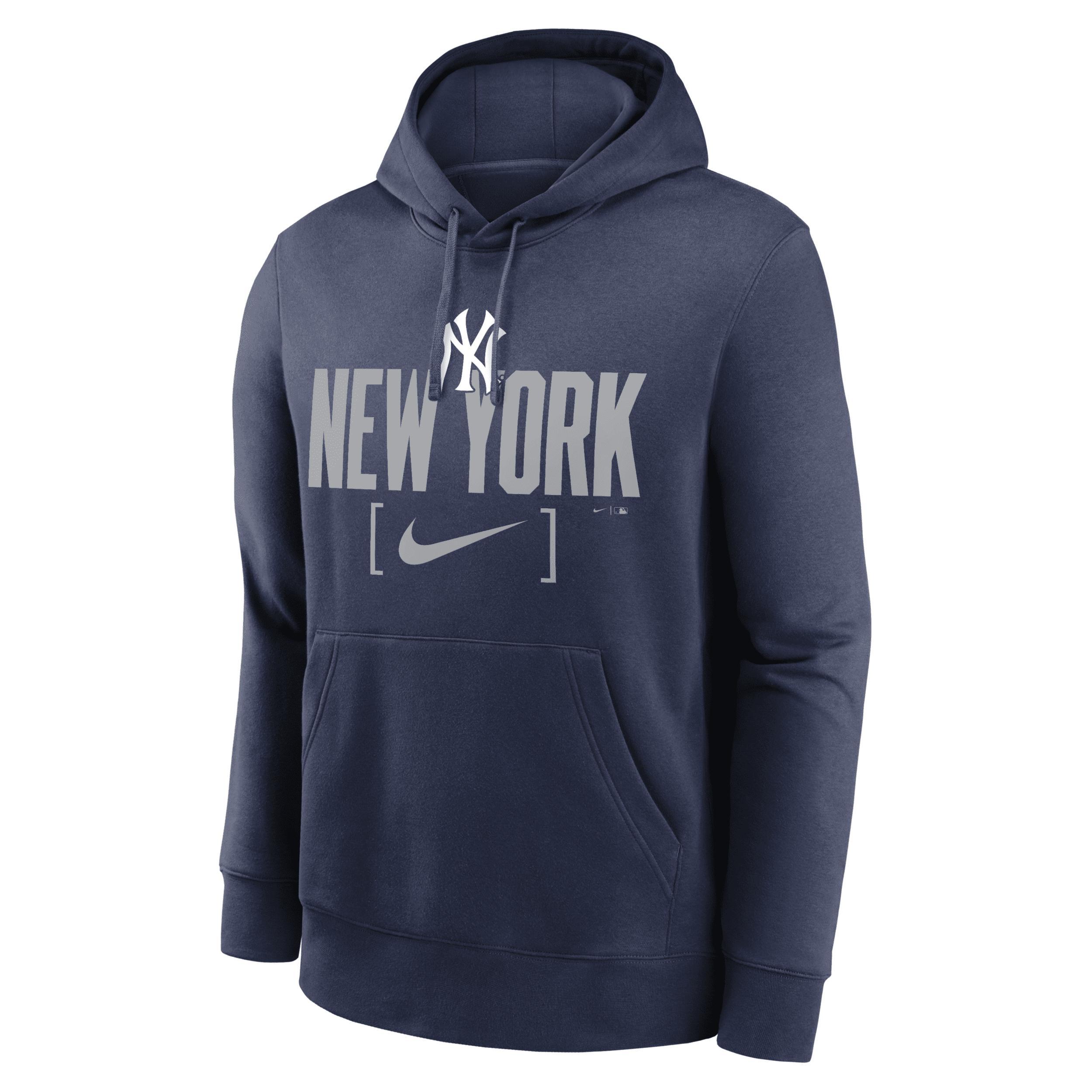 New York Yankees Club Slack Nike Men's MLB Pullover Hoodie Product Image