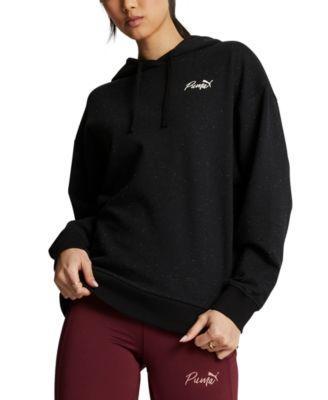 Puma Womens Live In Cotton Pullover Logo Hoodie Product Image