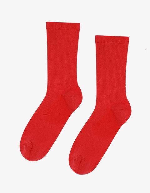 Women Classic Organic Sock - Scarlet Red Product Image