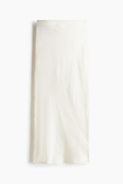 Crinkled Satin Maxi Skirt Product Image