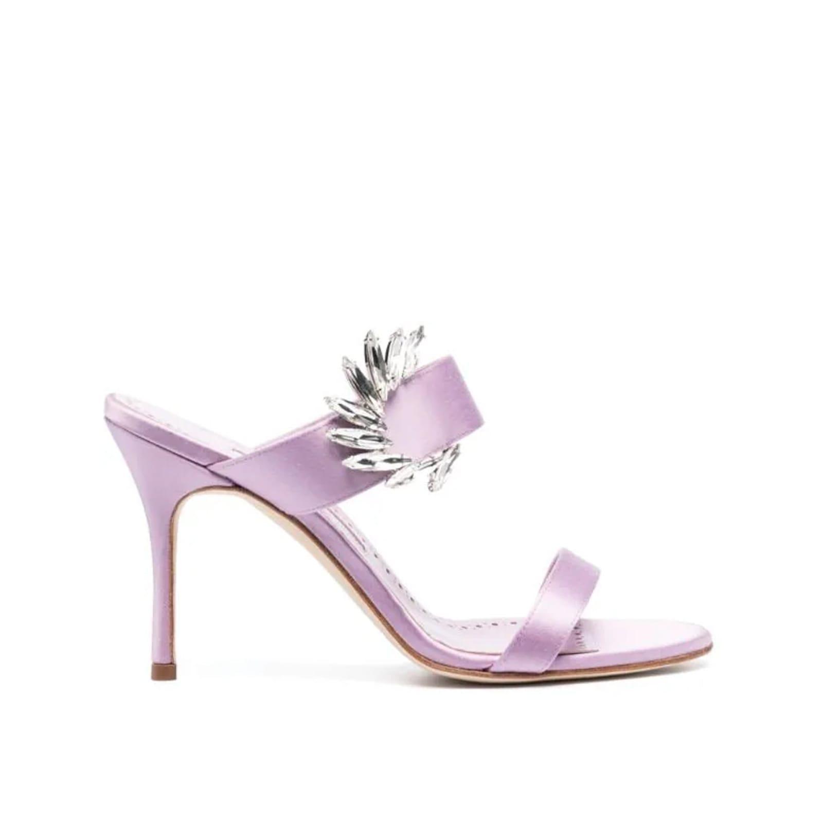 Woman Purple Sandals In Lilac Product Image