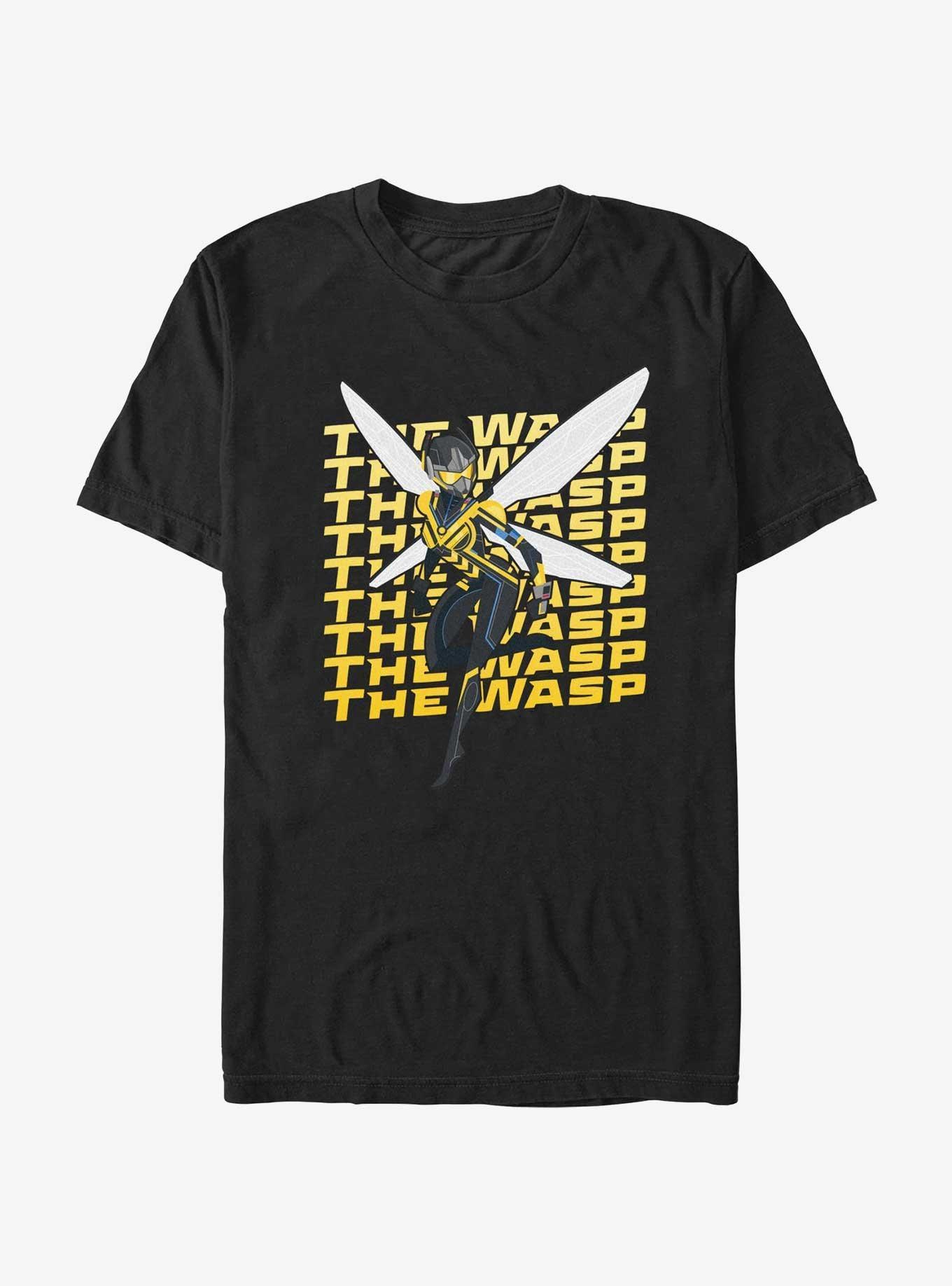 Marvel Ant-Man and the Wasp: Quantumania Wasp Text Wall Extra Soft T-Shirt Product Image