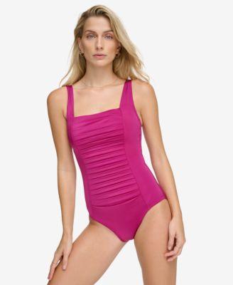 Pleated One-Piece Swimsuit,Created for Macy's  Product Image