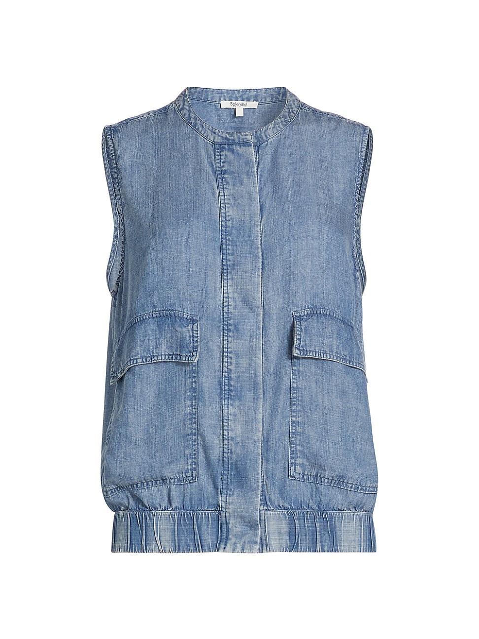 Womens Chase Denim Vest Product Image