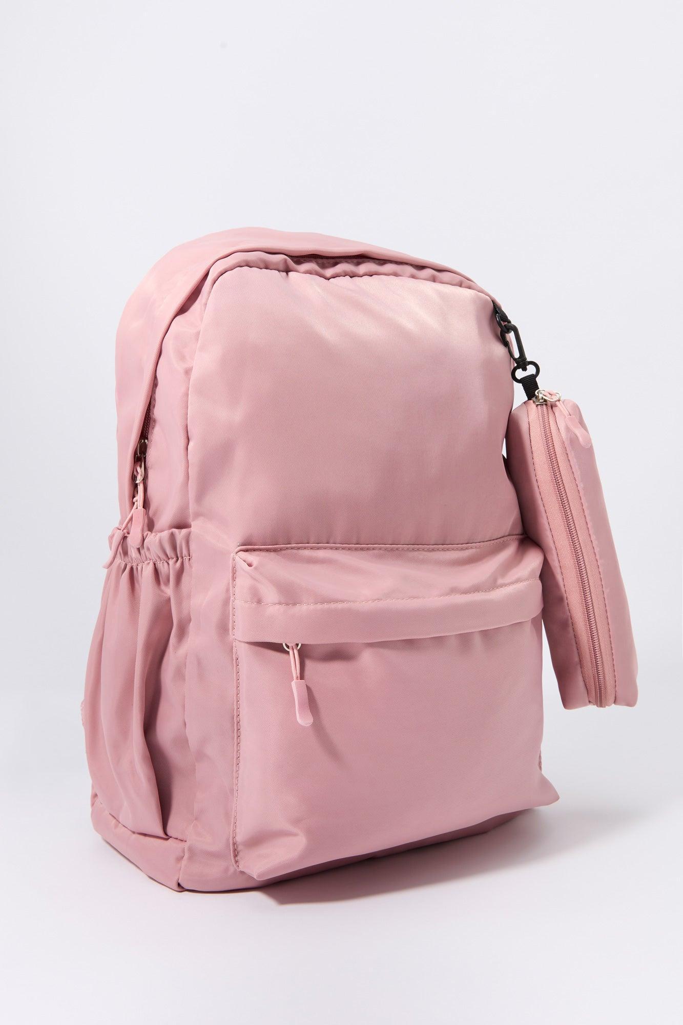 Nylon Backpack with Pencil Case Female Product Image