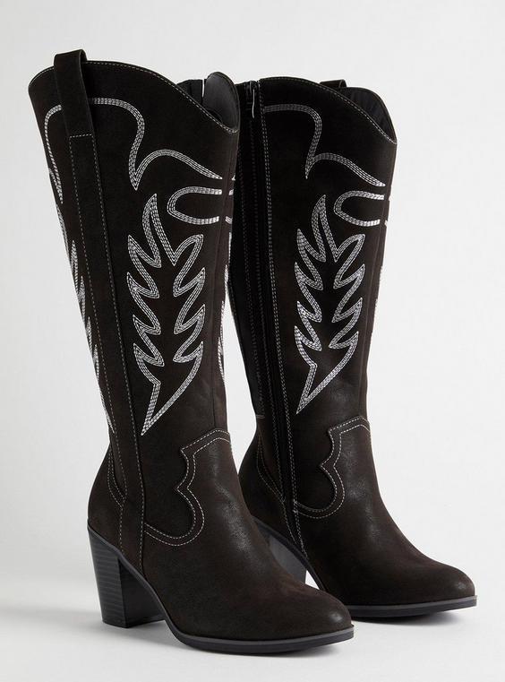 Wide Width Tall Shaft Heeled Western Boot (WW) Product Image