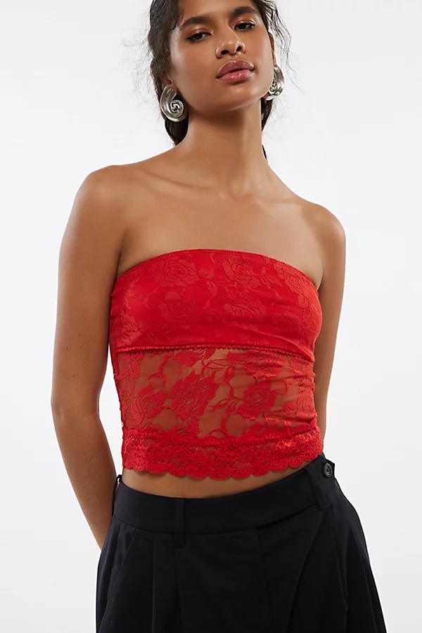 Urban Renewal Remnants Lace Bandeau Tube Top Womens at Urban Outfitters Product Image