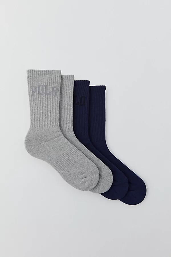 Polo Ralph Lauren Tonal Pony Crew Sock 2-Pack Mens at Urban Outfitters Product Image