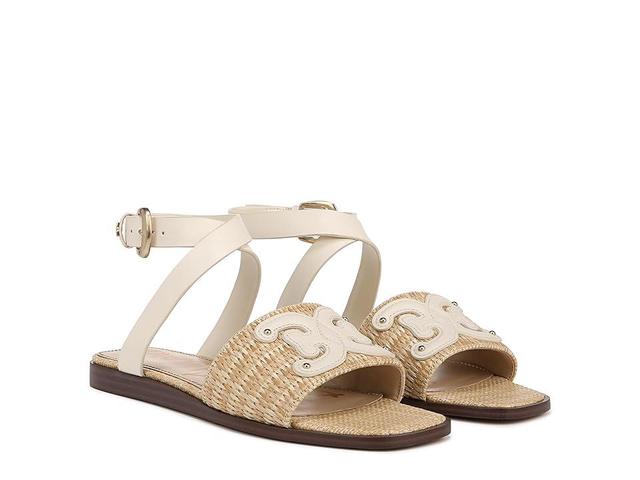 Sam Edelman Ilsie Ankle Strap Sandal Modern Ivory/ Dark Natural Wea 6.5 Product Image