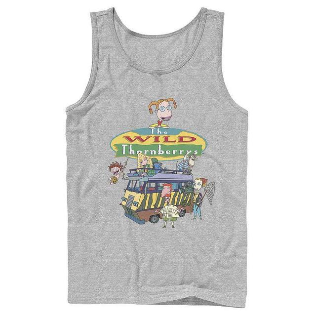 Mens Nickelodeon The Wild Thornberrys Family RV Logo Tank Top Blue Product Image