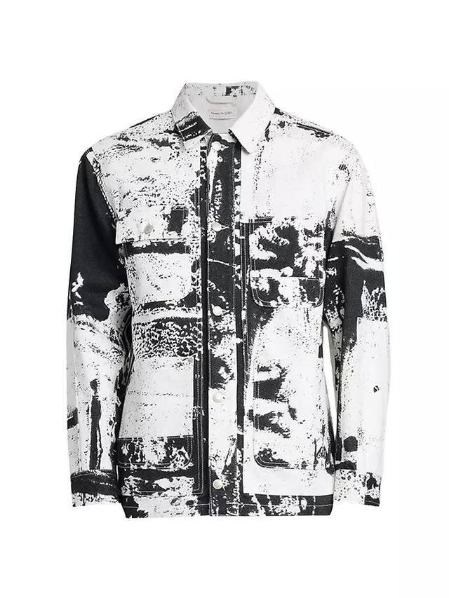 Patch Cotton Workwear Jacket Product Image