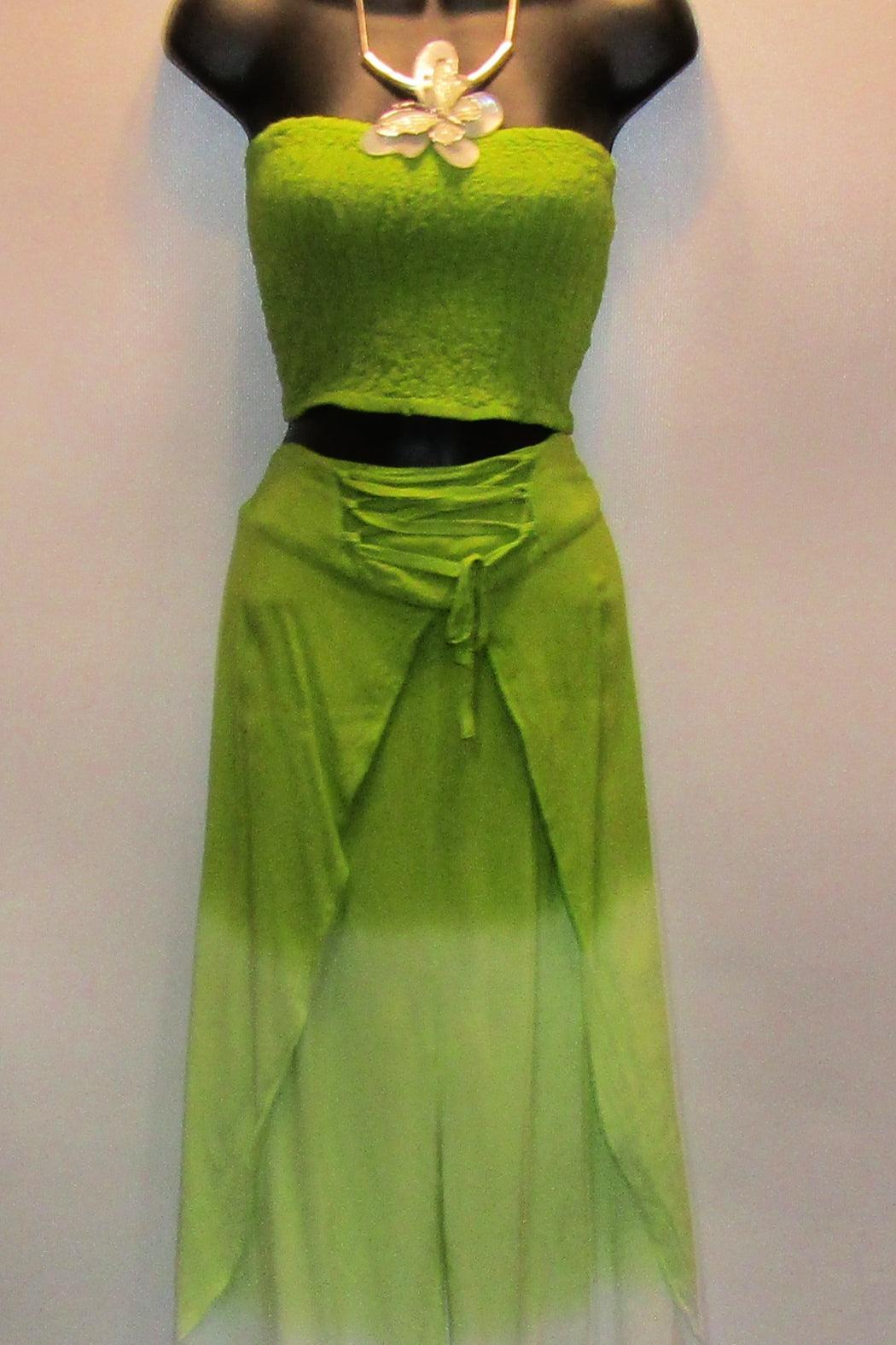 Lime Ombre Wrap Pant 2-Piece Set Female Product Image