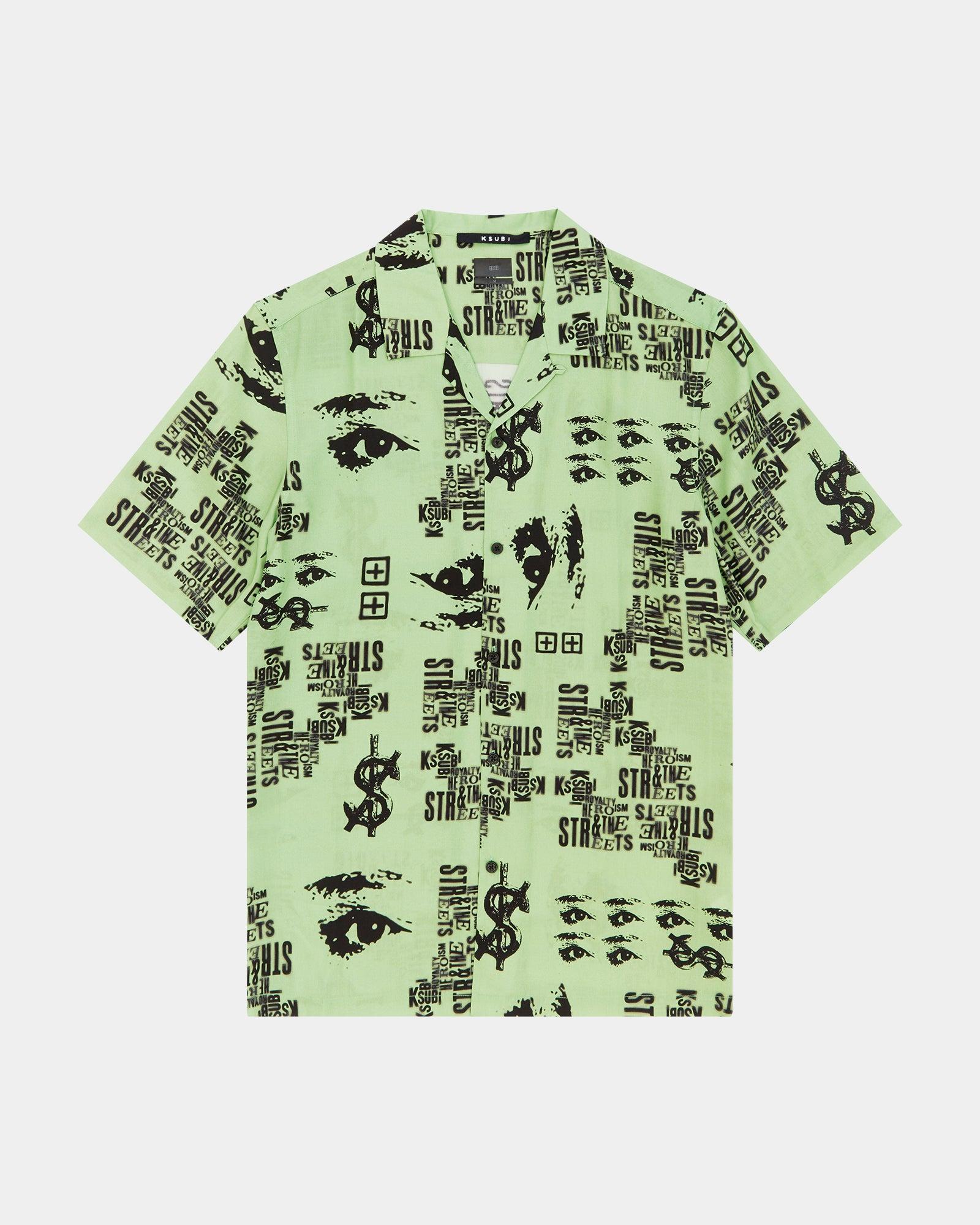 GRAFF RESORT SS SHIRT GREEN Male Product Image