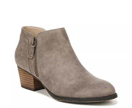 LifeStride Blake Zip Womens Ankle Boots Grey Product Image