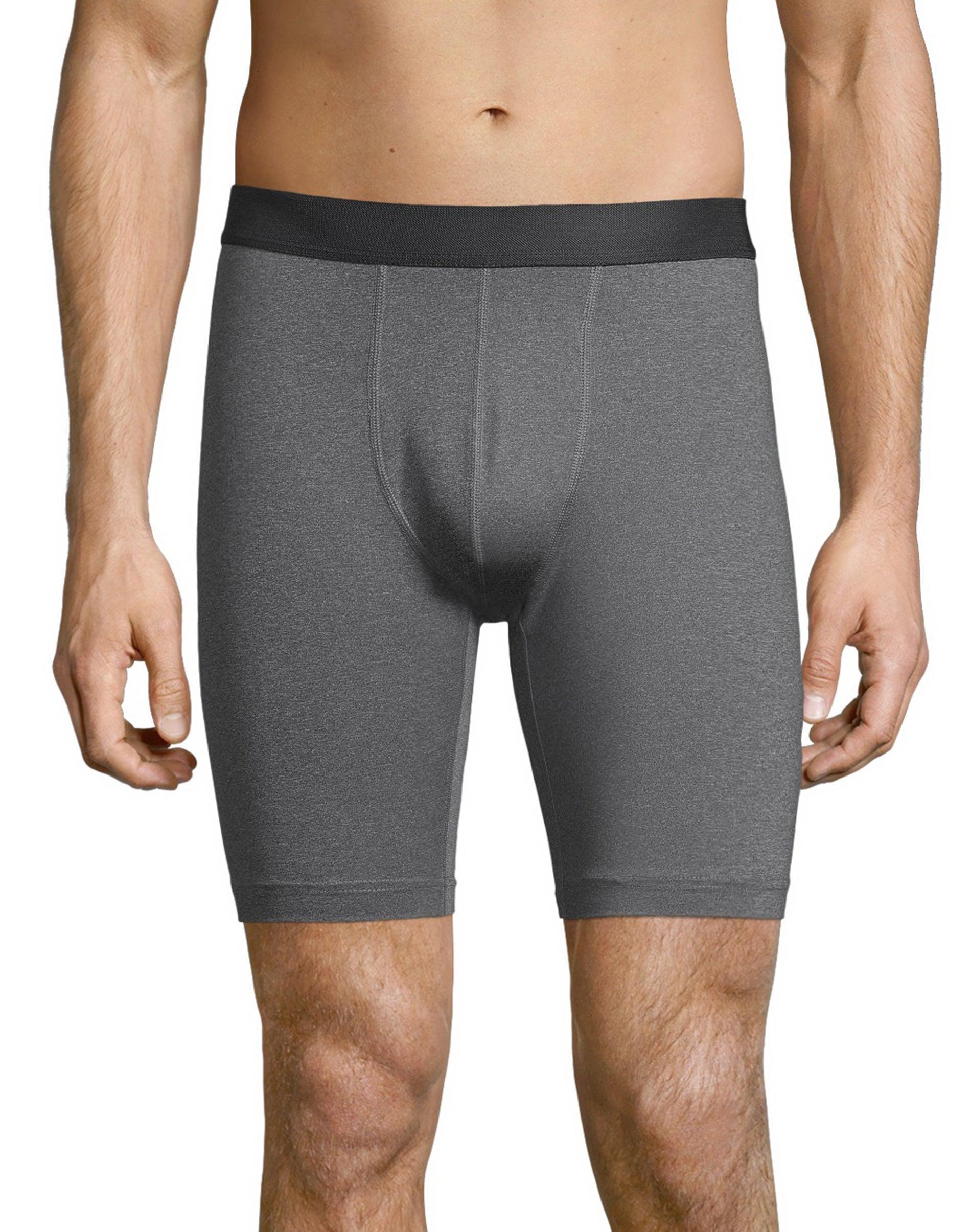 Hanes Sport Mens Performance Compression Shorts, 9 Ebony/Ebony 2XL Product Image