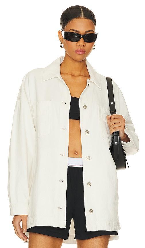 x We The Free Madison City Twill Jacket In Optic White Product Image