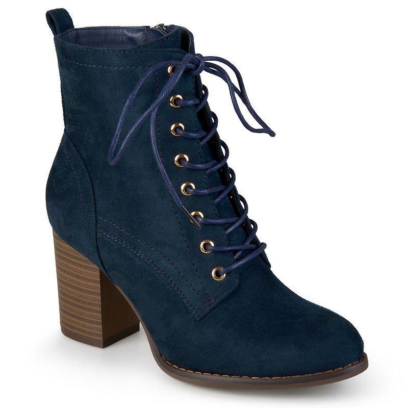 Journee Collection Baylor Womens Block Heel Ankle Boots Product Image