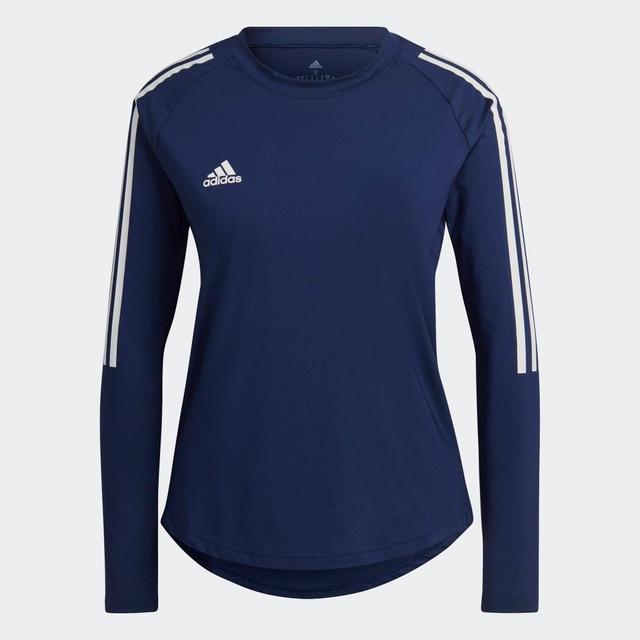 adidas HILO Long Sleeve Jersey Team Navy Blue 2 L Womens Product Image