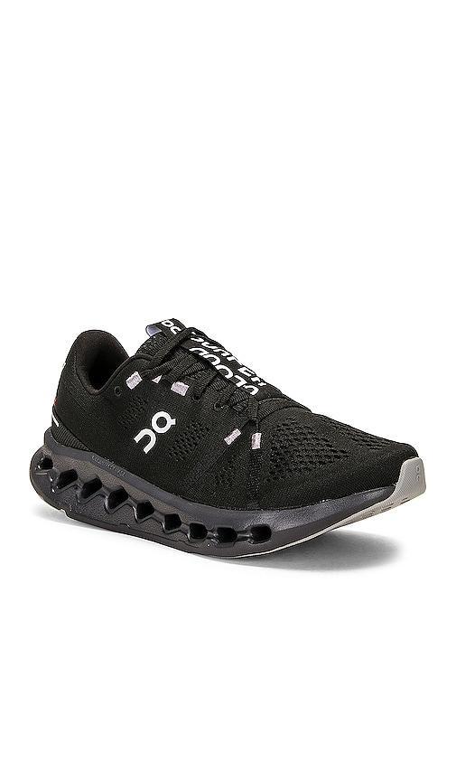 On Cloudsurfer in All Black - Black. Size 11 (also in 10.5, 11.5, 12, 13, 8.5, 9.5). Product Image