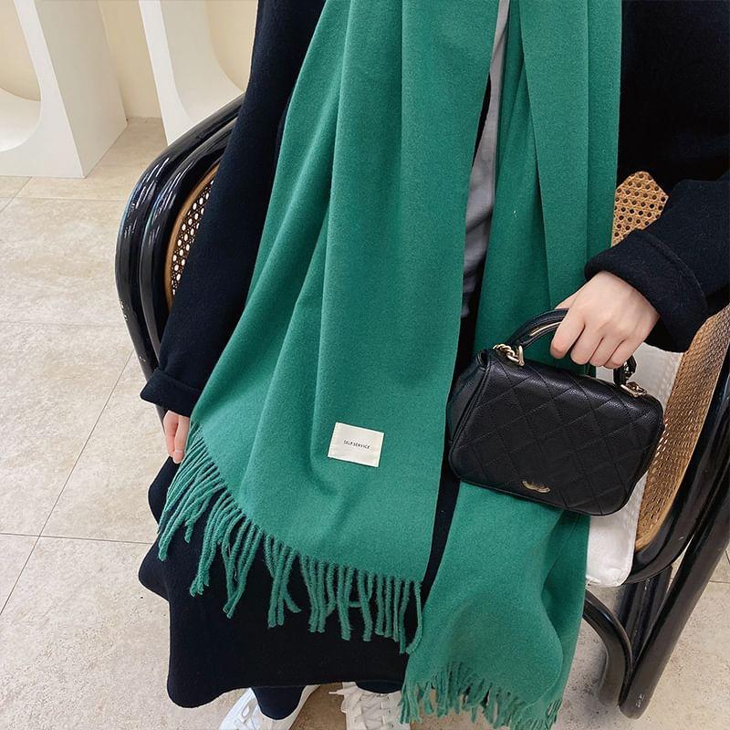 Fringed Plain Scarf product image