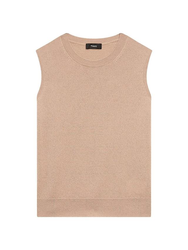 Womens Cashmere Sleeveless Sweater Product Image